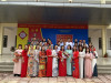 Lãnh đạo xã, CB, GV, NV trong buổi Lễ kỷ niệm 40 năm ngày nhà giáo Việt Nam 20/11