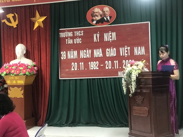 Cô Nguyễn Thị Ngọc Quý - Hiệu trưởng nhà trường